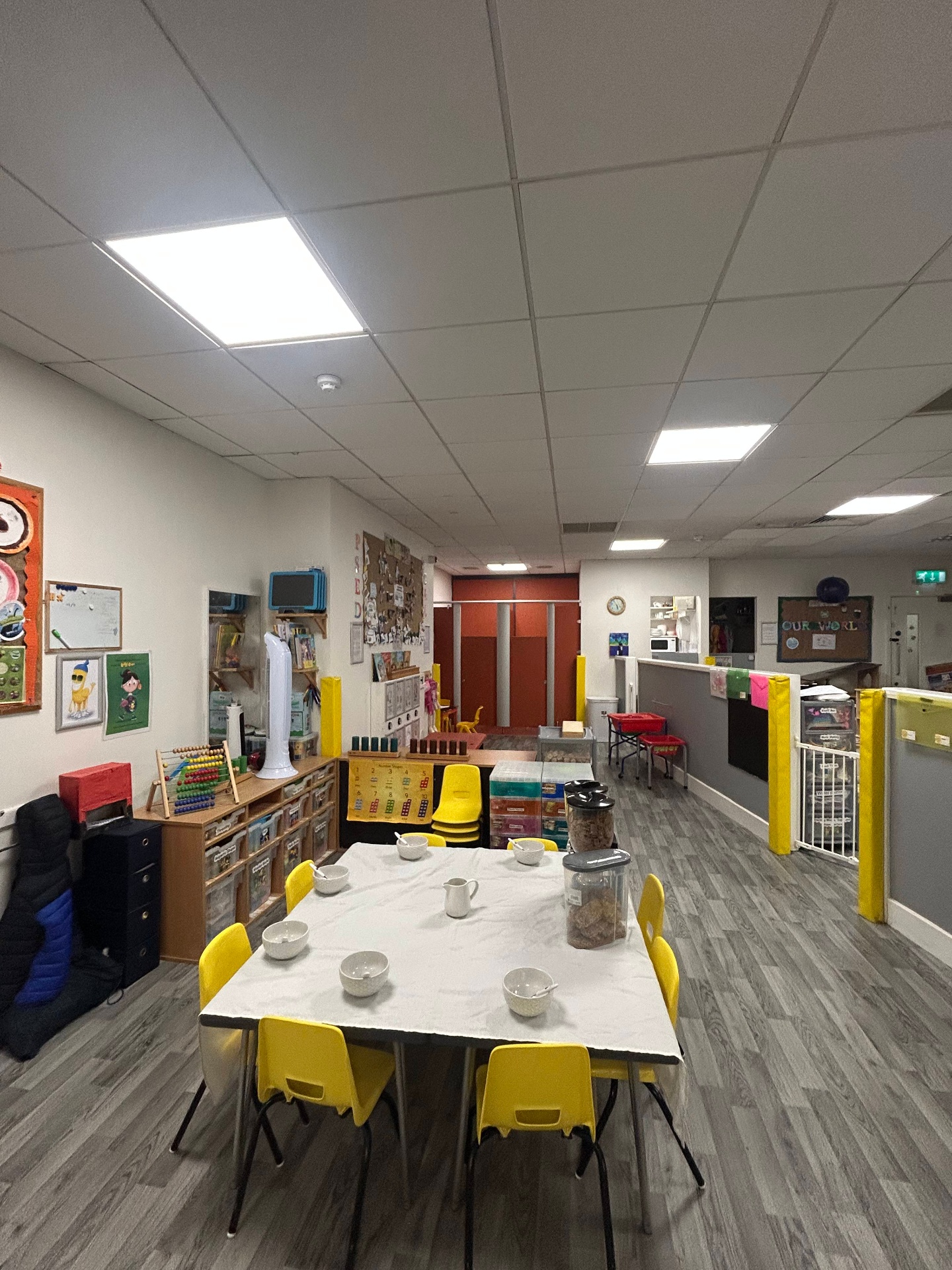 Our bright over-2s room with engaging activities and cosy learning spaces